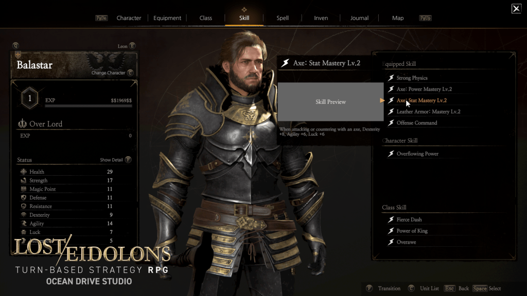 Lost Eidolons unit customization preview